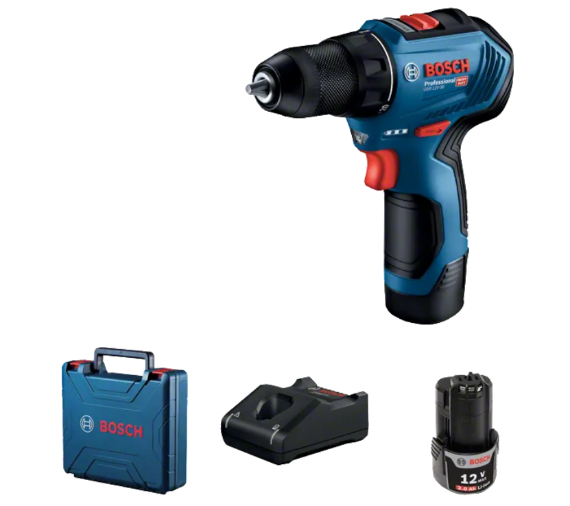 Bosch Professional GSR 12V-30 Akülü Delme Vidalama Makinesi