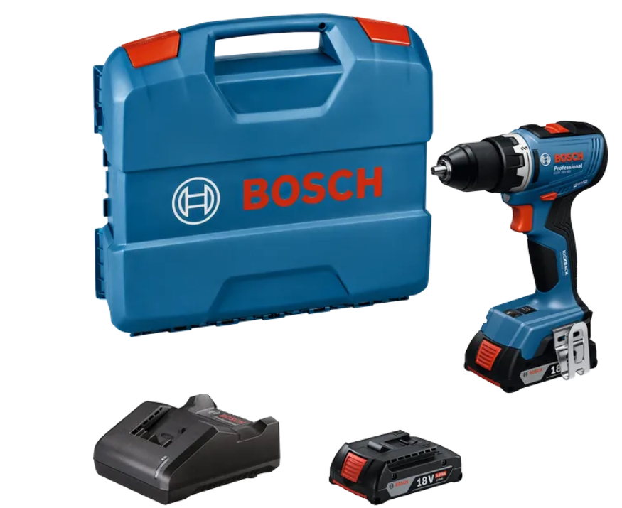 Bosch Profesyonel GSR 18V-65 Çift Akülü 2 Ah Darbesiz Vidalama Makinesi
